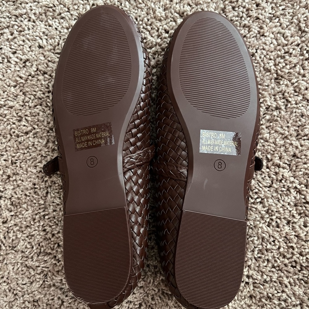 NWOT Cushionaire Bistro woven Mary Jane flats - Picture 6 of 7